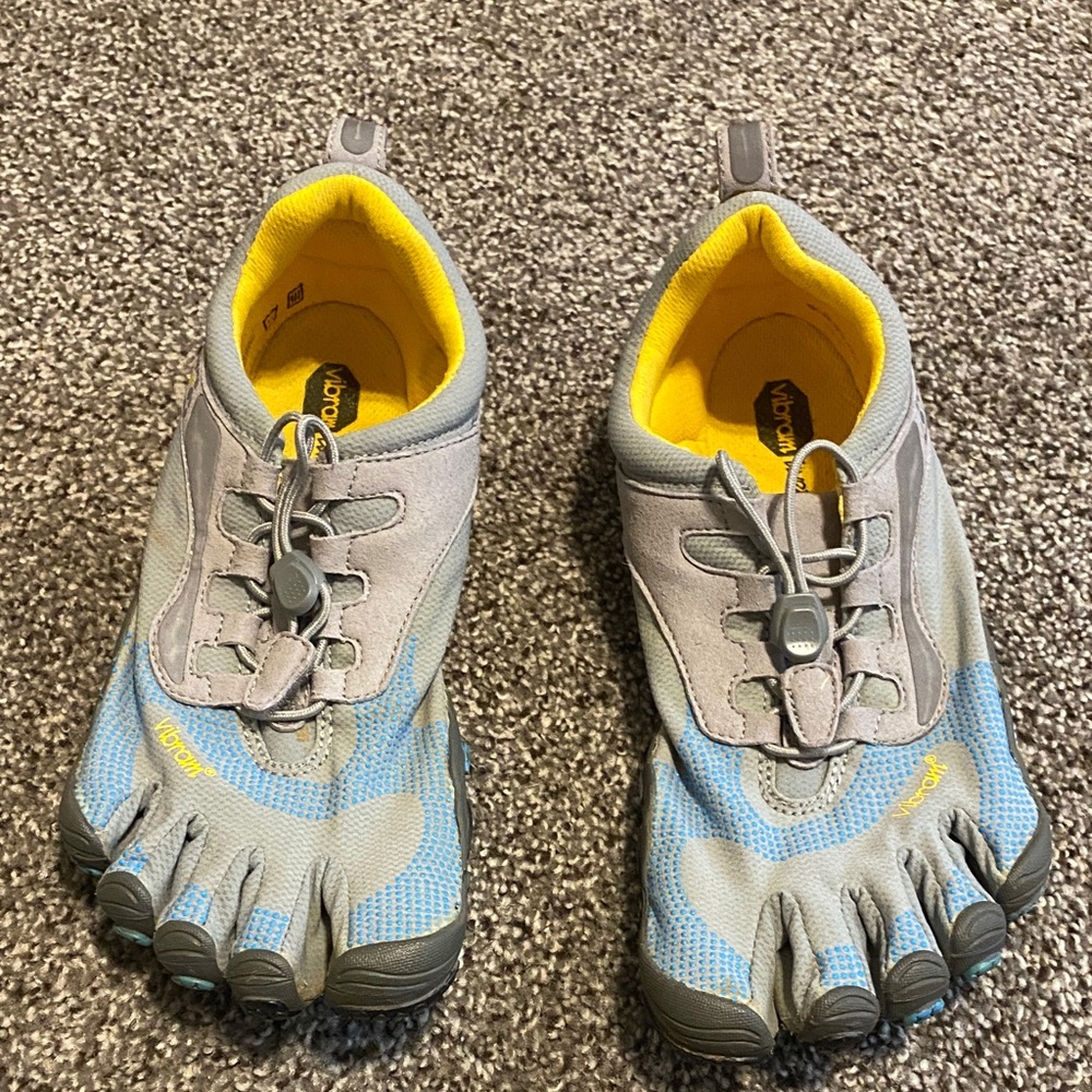 Vibram Women's Gray and Blue FiveFingers Shoes